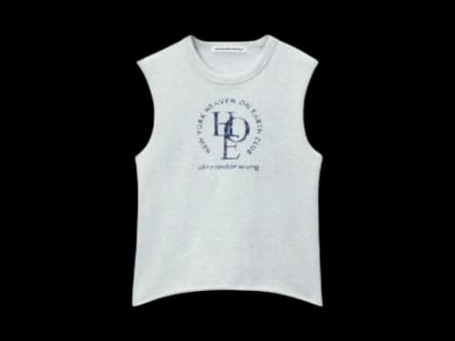 T by Alexander Wang Graphic Baby Muscle T-shirt Grey