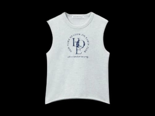 T by Alexander Wang Graphic Baby Muscle T-shirt Indigo