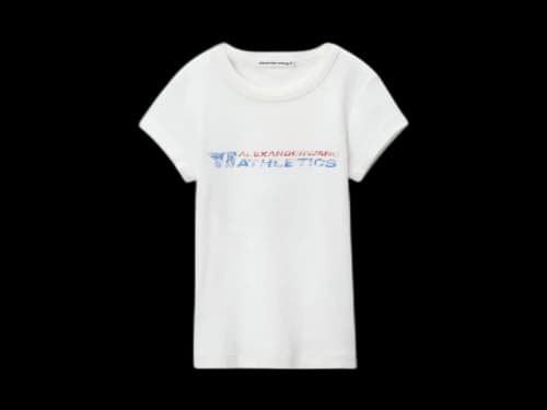 T by Alexander Wang Graphic Baby T-shirt Blue