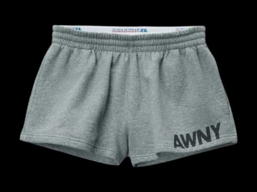 T by Alexander Wang Graphic Running Shorts Grey
