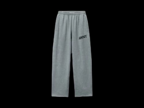 T by Alexander Wang Graphic Articulated Leg Sweatpants Grey