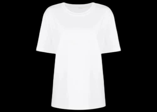 T by Alexander Wang Essential Jersey Puff Logo SS Tee White