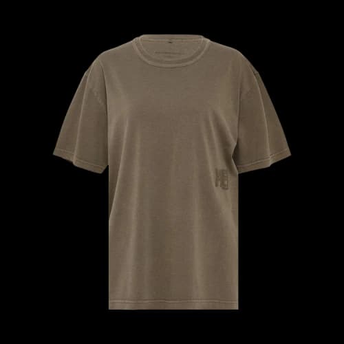 Alexander Wang Essential Jersey Puff Logo Short-Sleeve Tee 'Washed Walnut'