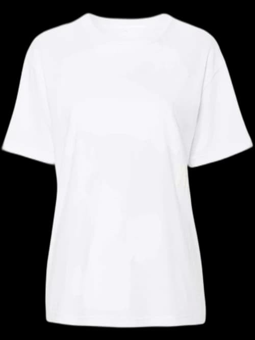 T by Alexander Wang Essential Jersey Puff Logo Short Sleeve Tee White