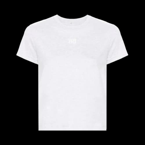 Alexander Wang Essential Jersey Puff Logo Shrunk Tee 'White'