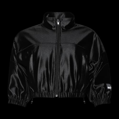 Alexander Wang Cropped Track Jacket W/ Piping 'Black'