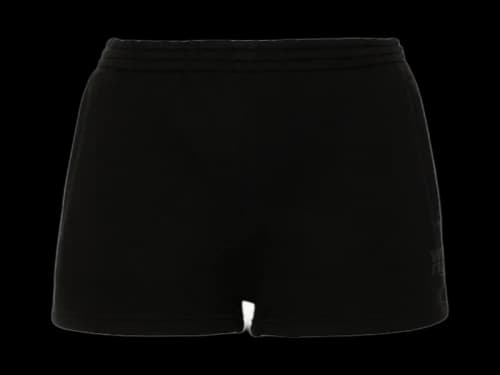 T by Alexander Wang Essential Terry Puff Paint Logo Sweatshort Black