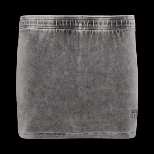 Alexander Wang Mid Rise Mini Embossed Logo Skort 'Washed Alloy'