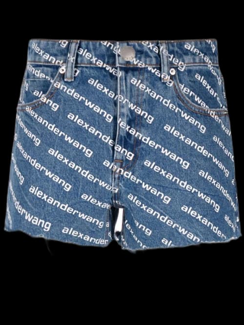 Alexander Wang Bite Shorts Deep Blue/White