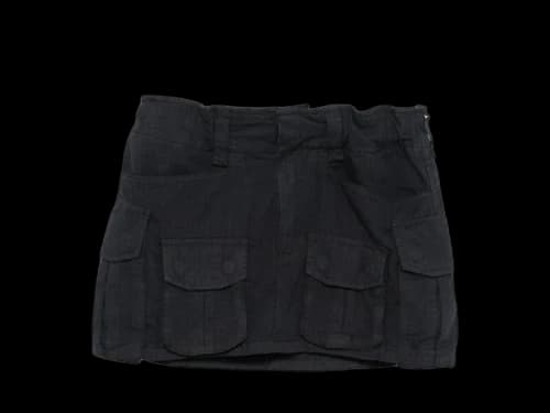 Alexander Wang Logo Elastic Pre Styled Cargo Skirt Asphalt