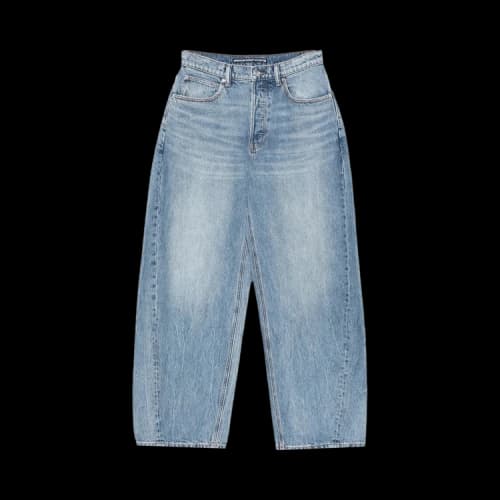 Alexander Wang Distressed Logo Back Pocket Blowup Jean 'Authentic Light Indigo'