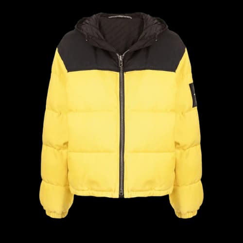 Alexander Wang Colorblock Hooded Puffer Jacket 'Yellow'