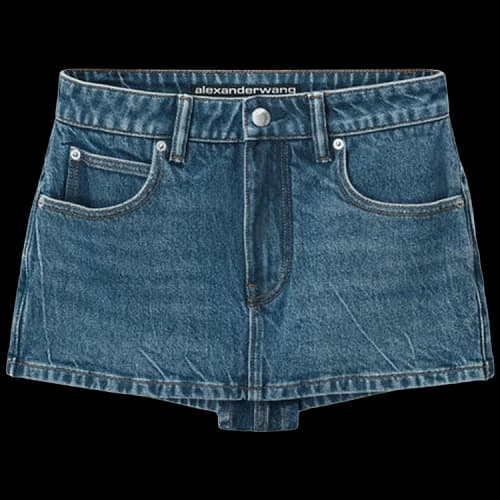 Alexander Wang Mid Waisted Denim Skort