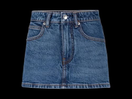 Alexander Wang Mid Rise Stretch Skort Deep Blue