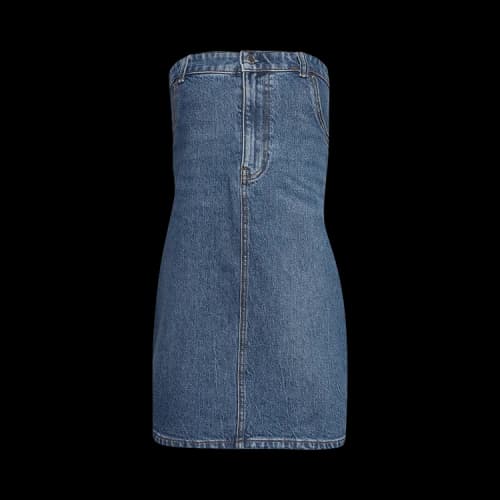 Alexander Wang Stretch Denim Tube Dress 'Deep Blue'