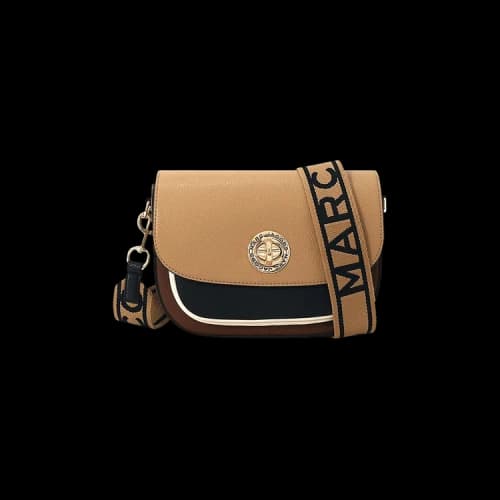 Marc Jacobs CB Signet Turnlock Saddle Bag Cognacul