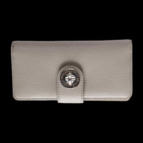 Marc Jacobs Signet Turnlock Slg Slim Wallet Concrete