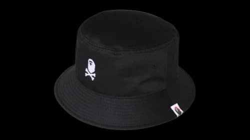 BAPE Ape Crossbone Bucket Hat Black