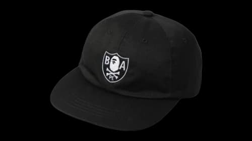 BAPE Ape Crossbone Emblem Cap Black