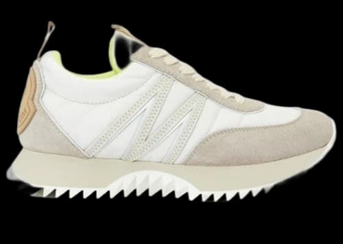 Moncler Pacey Suede Sneaker Beige White (Women's)