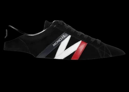 Moncler Monaco Low Suede Black White Red