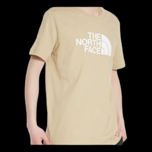 THE NORTH FACE Large Logo Printing Short Sleeve Beige