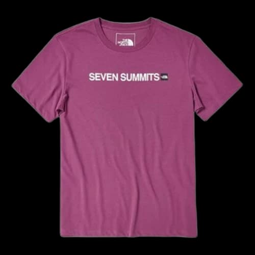 THE NORTH FACE Outdoor Cozy Breathable Short Sleeve Couple Style Purple