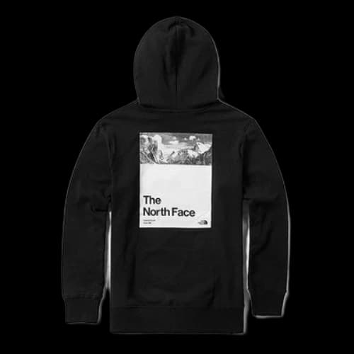 THE NORTH FACE Outdoor Cozy Soft Back Printing Version Couple Style Black