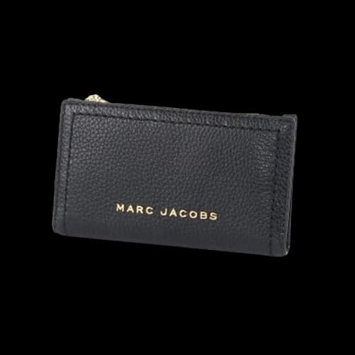 Marc Jacobs Groove Slg Signet Medium Flat Wallet Black