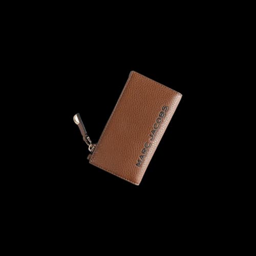 Marc Jacobs Bold Slg Medium Flat Wallet Cognac