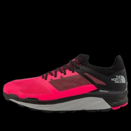 THE NORTH FACE Vectiv Eminus Running Sneakers ' TNF Black Trail Marker Print Brilliant Coral'
