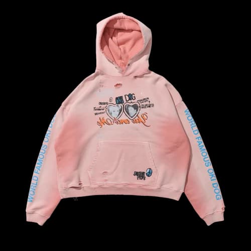 Paly Hollywood Oki Dog Hooded Sweatshirt 'Pink'