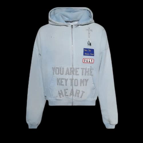 Paly Hollywood Zanucks Zip Hooded Sweatshirt 'Baby Blue'
