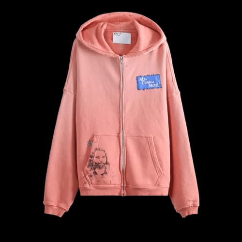 Paly Hollywood Alta Cienega Zip Hoodie 'Peach'