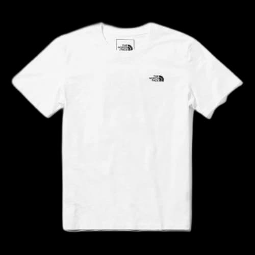 THE NORTH FACE Printing Short Sleeve Version Couple Style White