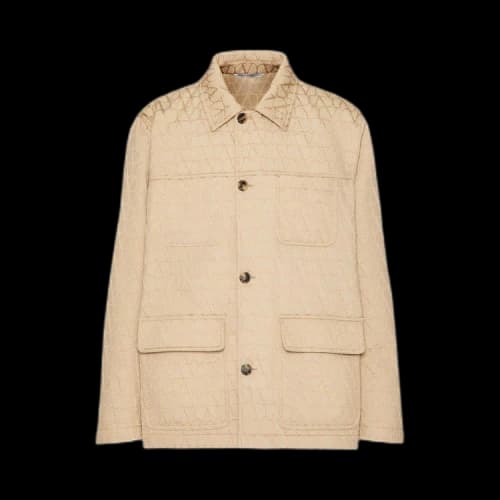 Valentino Garavani Toile Iconographe Jacket 'Beige'