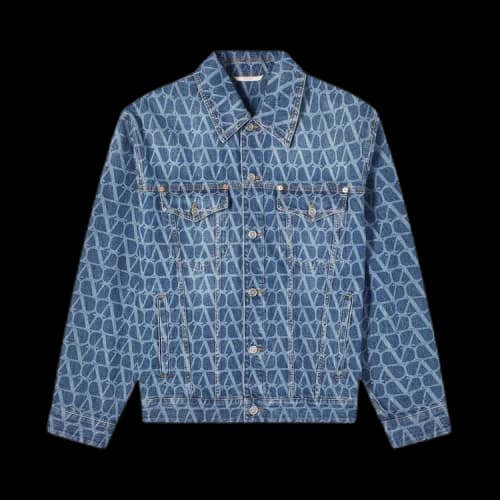 Valentino Toile Iconographe Denim Jacket 'Blue'