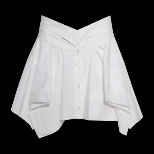 Alexander Wang Cut Off Skirt 'White'