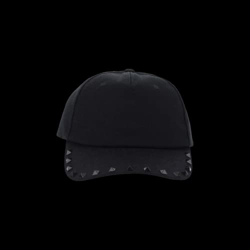 Valentino Garavani Rockstud Curved Peak Baseball Cap 'Black'