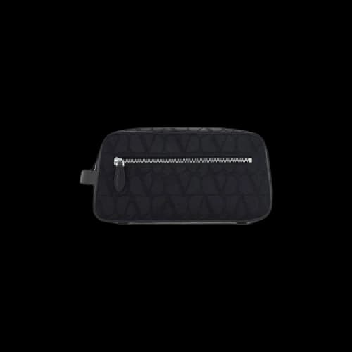 Valentino Iconographe Zip Up Wash Bag 'Black'