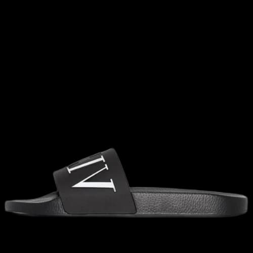 Valentino Logo Slides 'Black'