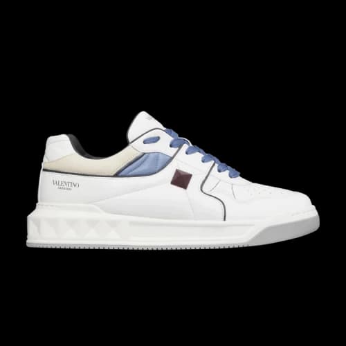 Valentino One Stud Low 'White Blue'