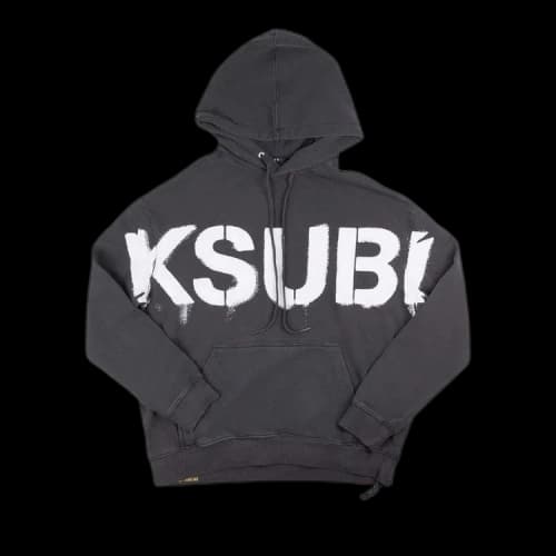 Ksubi Stencil Biggie Hoodie 'Grey'