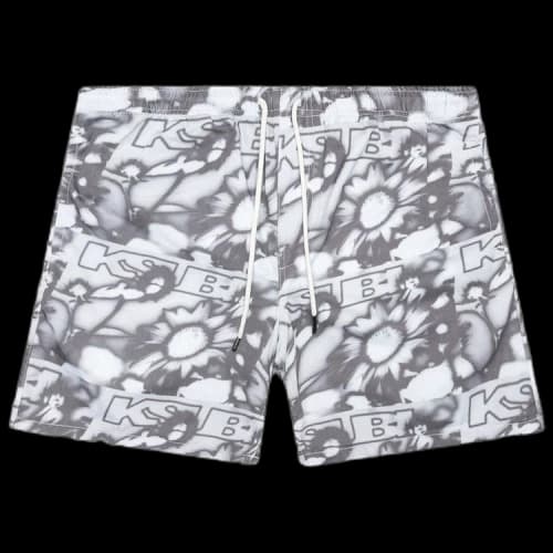 Ksubi UV Flower Walkshort 'Greyscale'