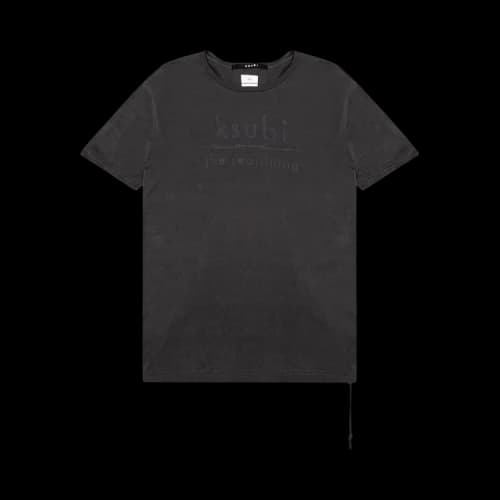 Ksubi Real Seeing Lines Short-Sleeve Tee 'Faded Black'