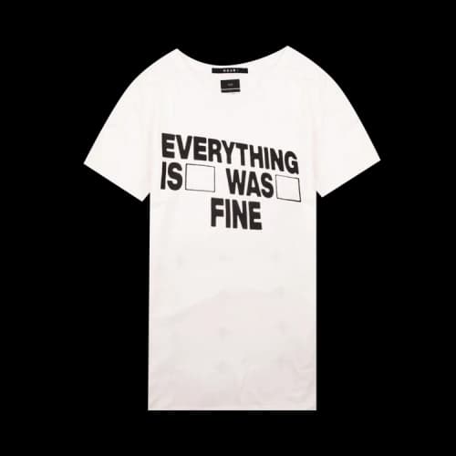 Ksubi Im Fine Seeing Lines T-Shirt 'White'