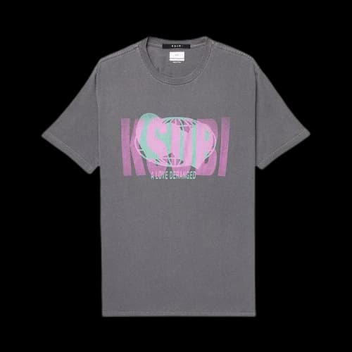 Ksubi Deranged Kash T-Shirt 'Charcoal'