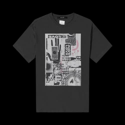 Ksubi Love Rave Biggie T-Shirt 'Faded Black'