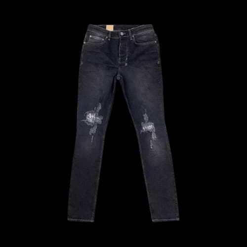 Ksubi Chitch Leopard Patch Krow Jeans 'Black'