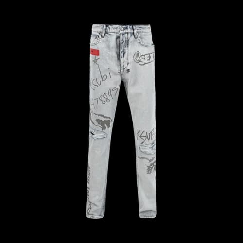 Ksubi Chitch Flyer Trashed Jean 'Blue'